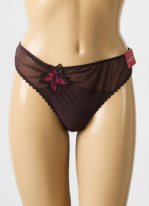 String stretch marron MARIE JO femme