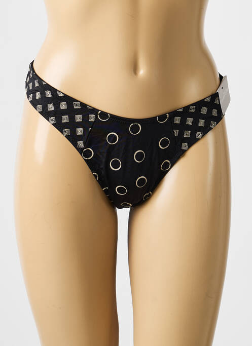 String tissage popeline noir MARIE JO femme