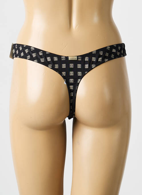 String tissage popeline noir MARIE JO femme