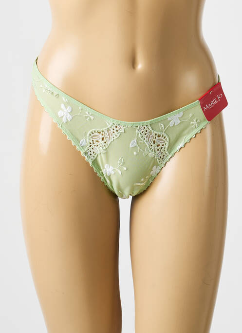 String broderie vert MARIE JO femme