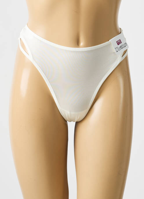 String tissage popeline blanc MARIE JO femme