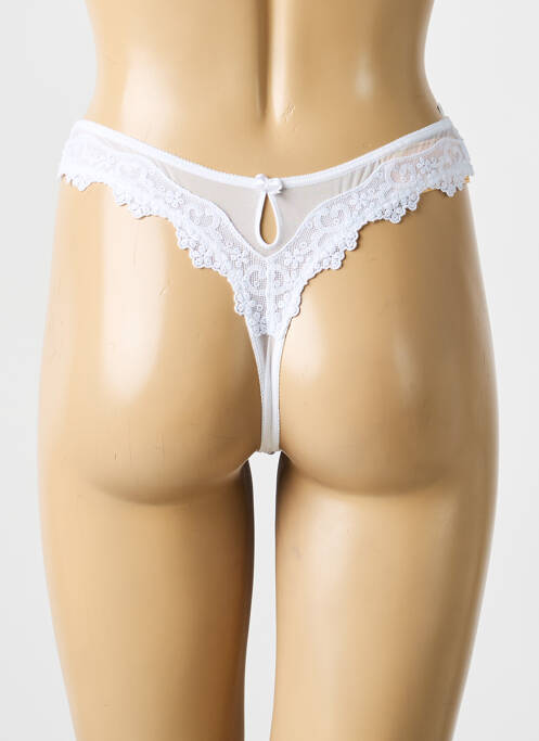 Tanga stretch blanc LISE CHARMEL femme