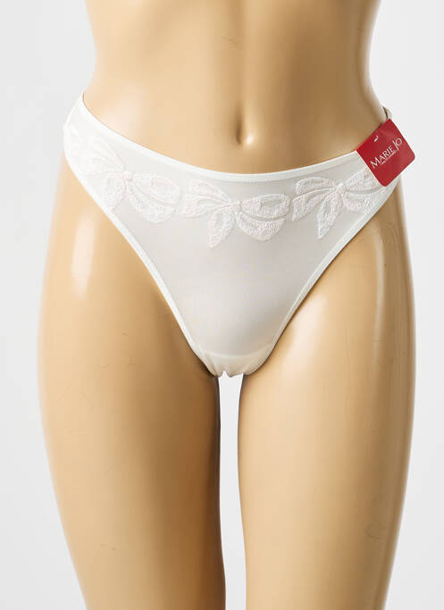 String tissage popeline blanc MARIE JO femme