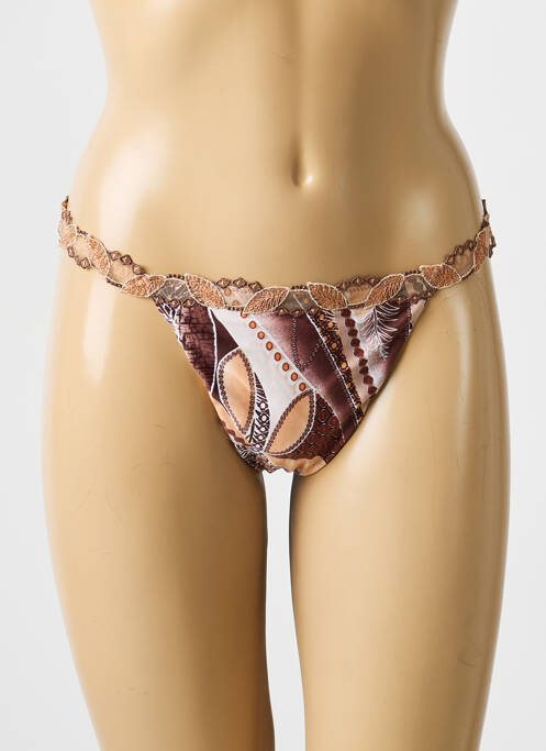 String tissage popeline marron LISE CHARMEL femme