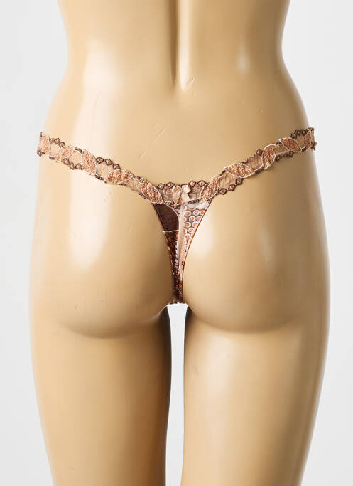 String tissage popeline marron LISE CHARMEL femme