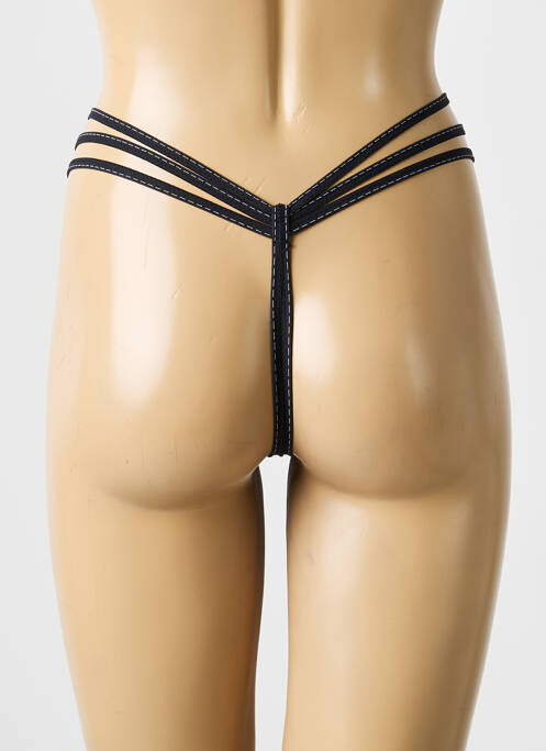 String tissage popeline noir MARIE JO femme