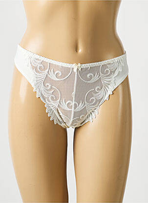 String broderie blanc EMPREINTE femme
