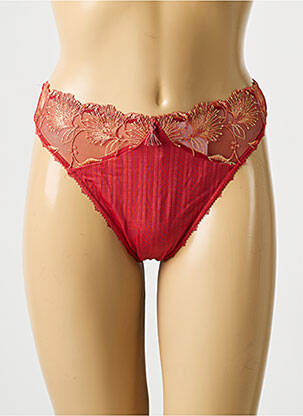 String broderie orange EMPREINTE femme