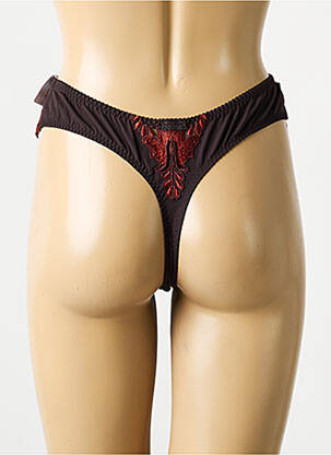 String broderie marron PRIMADONNA femme