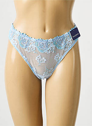 Tanga tulle transparent bleu PRIMADONNA femme
