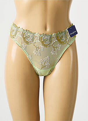 Tanga tulle transparent vert PRIMADONNA femme
