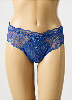 Tanga dentelle bleu LISE CHARMEL femme