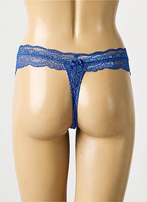 Tanga dentelle bleu LISE CHARMEL femme