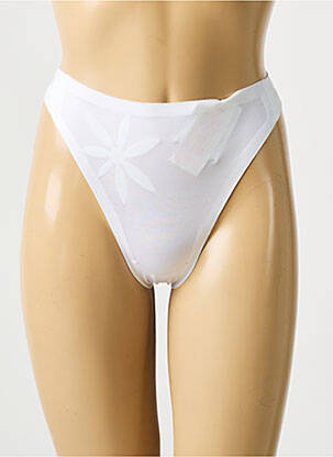 String effet matière satinée blanc FIRST femme