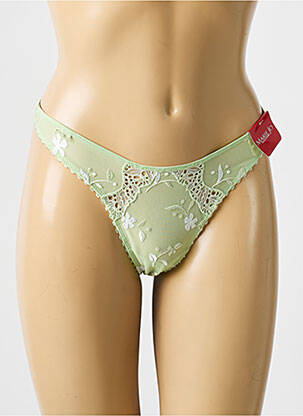 String broderie vert MARIE JO femme
