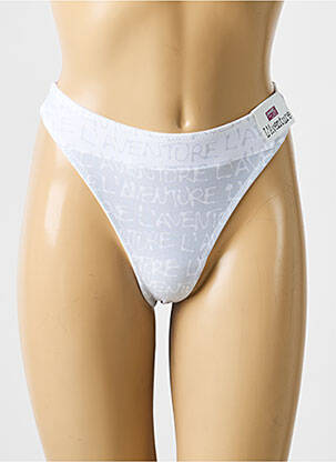 String tissage popeline blanc MARIE JO femme