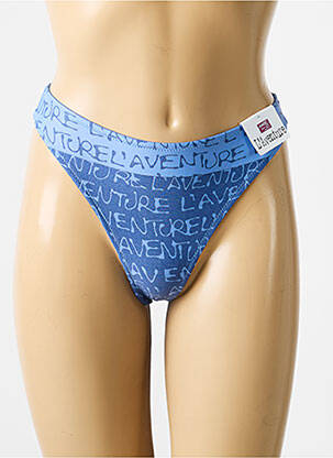 String tissage popeline bleu MARIE JO femme