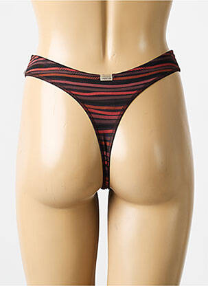 String tissage popeline marron MARIE JO femme