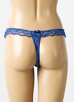 String tissage dentelle bleu LISE CHARMEL femme