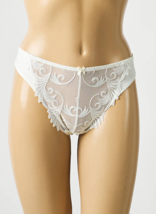 String broderie blanc EMPREINTE femme
