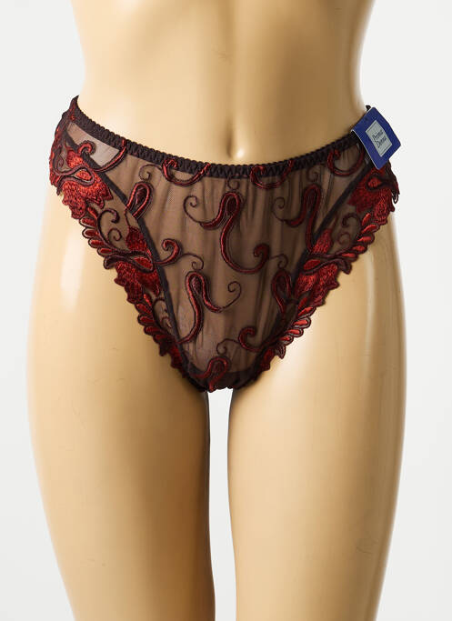 String broderie marron PRIMADONNA femme