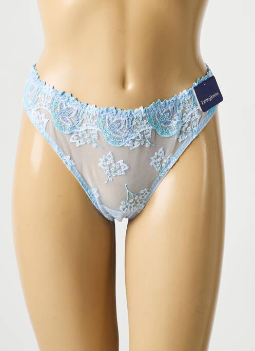 Tanga tulle transparent bleu PRIMADONNA femme
