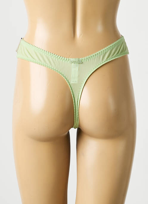 Tanga tulle transparent vert PRIMADONNA femme