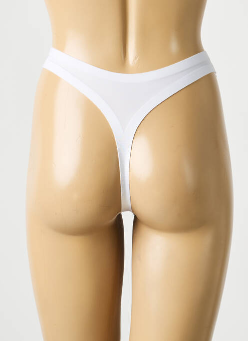 String effet matière satinée blanc FIRST femme