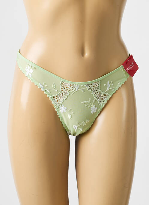 String broderie vert MARIE JO femme