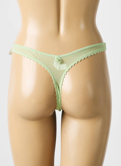 String broderie vert MARIE JO femme