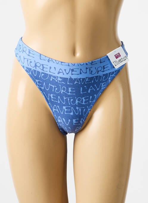 String tissage popeline bleu MARIE JO femme