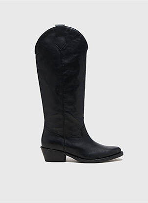 Bottes cubain talon de 4 à 6cm noir IKKS femme