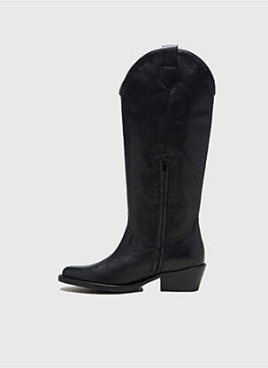 Bottes cubain talon de 4 à 6cm noir IKKS femme