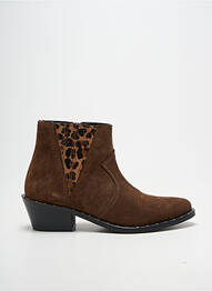 Bottines/boots bout pointu talon de 4 à 6cm marron I.CODE (By IKKS) femme