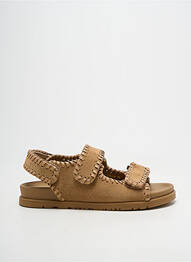 Sandales/nu pieds bout ouvert talon plat jusqu'à 3cm marron SUNCOO femme