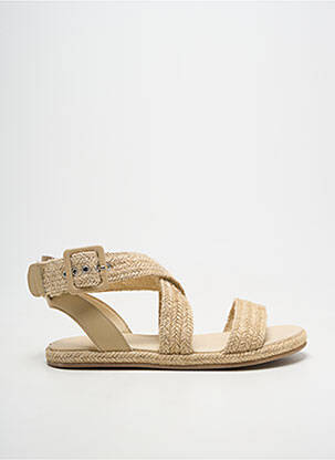 Espadrilles plateforme talon plat jusqu'à 3cm beige IKKS femme