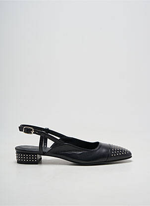 Sandales/nu pieds tissage satiné talon plat jusqu'à 3cm noir IKKS femme