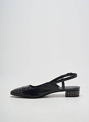 Sandales/nu pieds tissage satiné talon plat jusqu'à 3cm noir IKKS femme