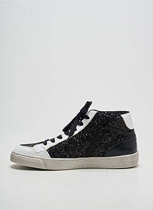 Baskets tissage tissage pailleté talon plat jusqu'à 3cm noir IKKS femme