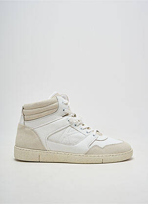 Baskets bout rond talon plat jusqu'à 3cm beige IKKS femme