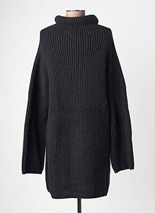 Robe pull resserrée sur le bas manches longues noir DRESS ADDICT femme