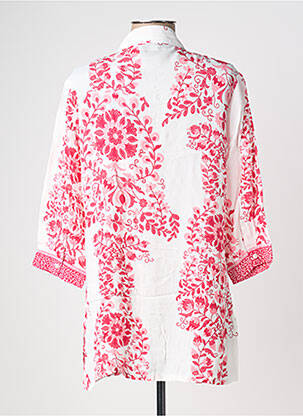 Tunique manches longues col chemisier rose POMODORO femme
