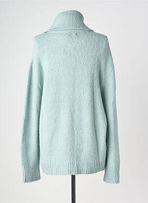Pull col roulé stretch manches longues vert DRESS ADDICT femme