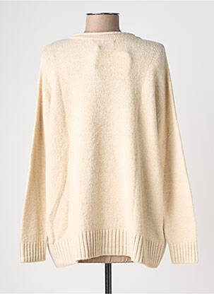 Pull stretch manches longues beige DRESS ADDICT femme