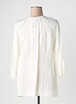 Blouse col rond manches 3/4 beige CISO femme