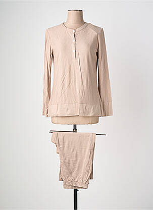 Pyjama tissage jersey marron IMPETUS femme