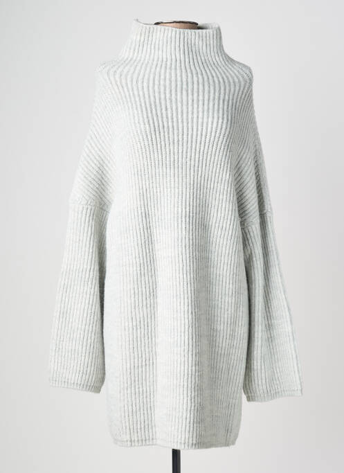 Robe pull resserrée sur le bas manches longues gris DRESS ADDICT femme
