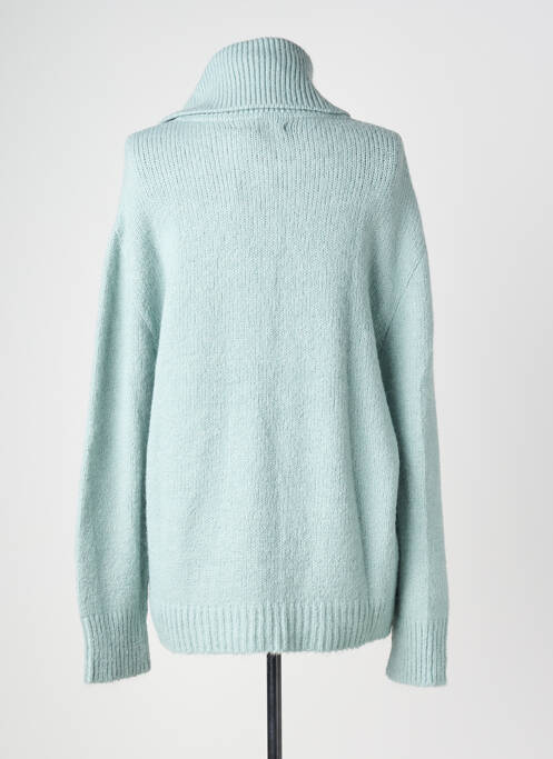 Pull col roulé stretch manches longues vert DRESS ADDICT femme