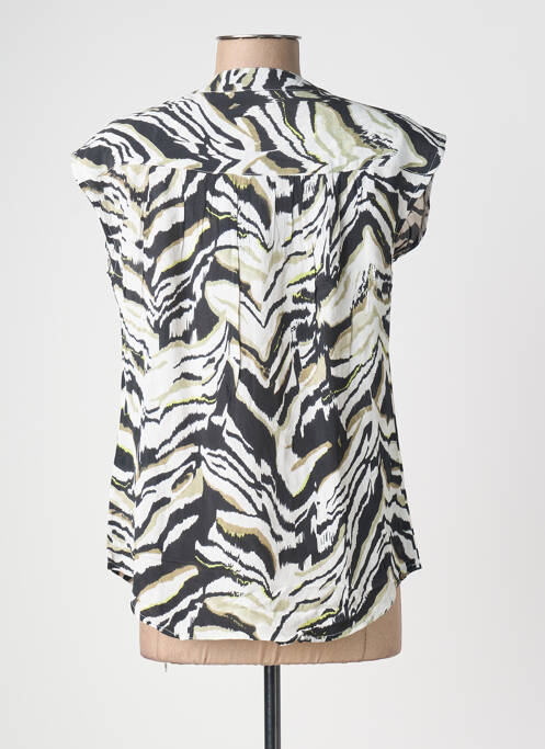 Blouse manches courtes manches courtes noir POMODORO femme