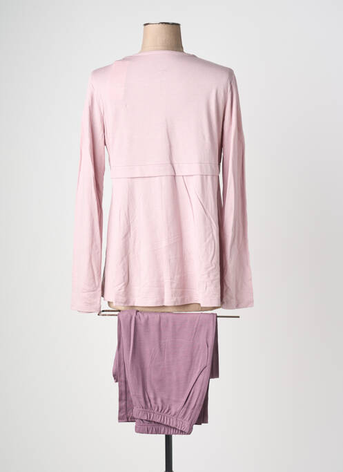 Pyjama col v violet IMPETUS femme